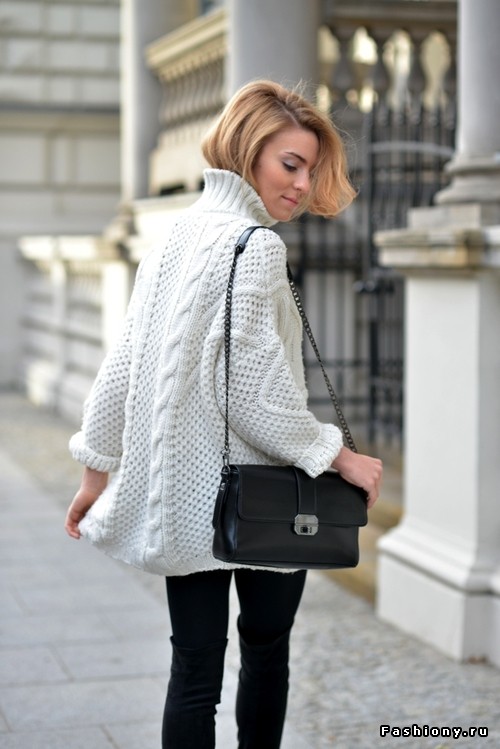Свежие образы со свитерами oversize Свежие образы со свитерами oversize