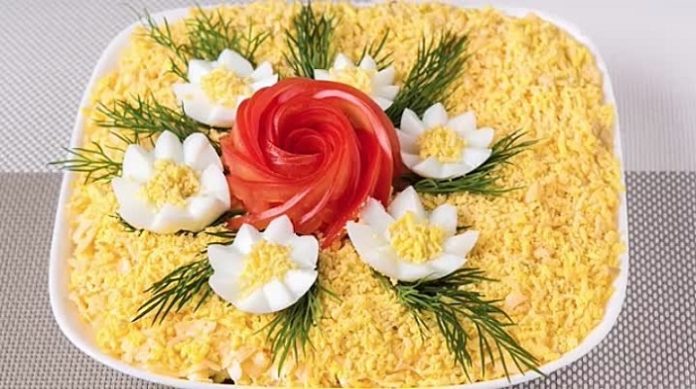 Самый вкусный салат «Цветочная фантазия»