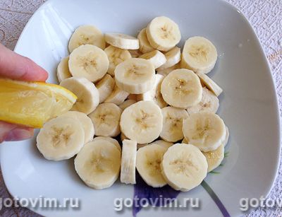Фотографии рецепта Творожно-банановый торт из печенья без выпечки, 01 Творожно-банановый торт из печенья без выпечки