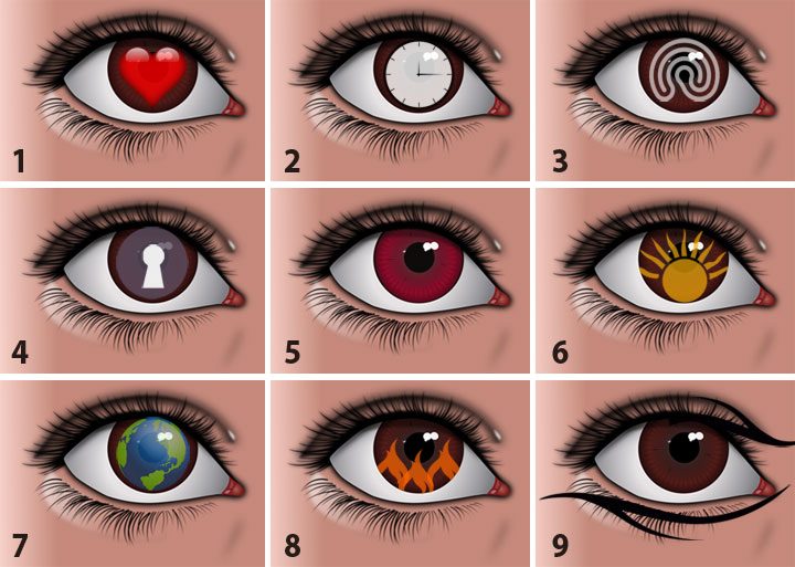 Тест: выберите глаз и узнайте что-то интересное о своей личности