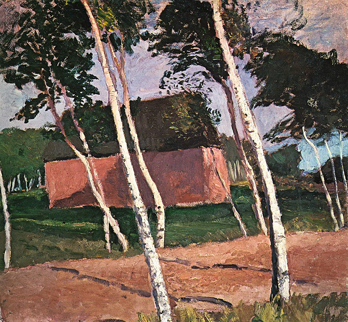 Пейзаж Паулы, написанный в Ворпсведе. Пейзаж Паулы, написанный в Ворпсведе.
