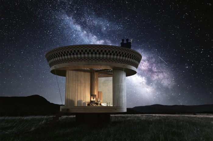 Крыша домика станет идеальным местом для романтического ужина под звездным небом (концепт Casa Ojala'). | Фото: acentraledellarte.org. Крыша домика станет идеальным местом для романтического ужина под звездным небом (концепт Casa Ojala'). | Фото: acentraledellarte.org.