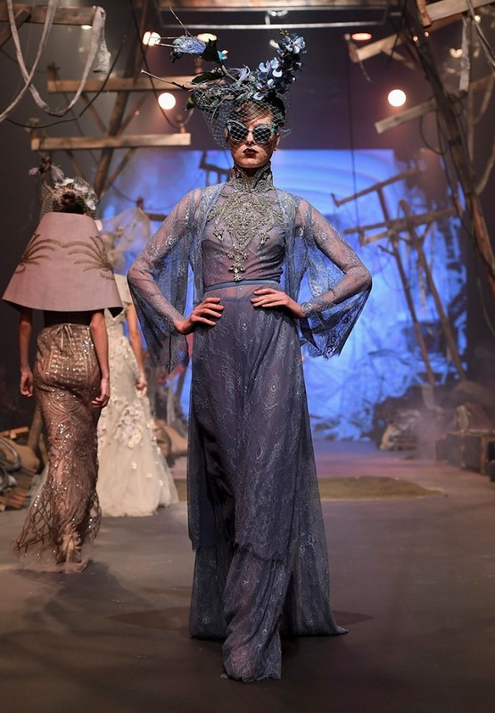 A model walks the runway during the Amato show at Fashion Forward March 2017 held at the Dubai Design District on March 25, 2017 in Dubai, United Arab Emirates.