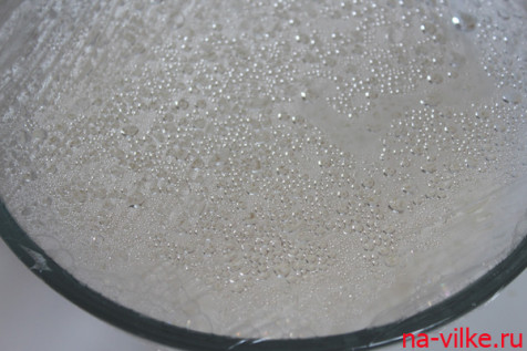 капельки пара от риса