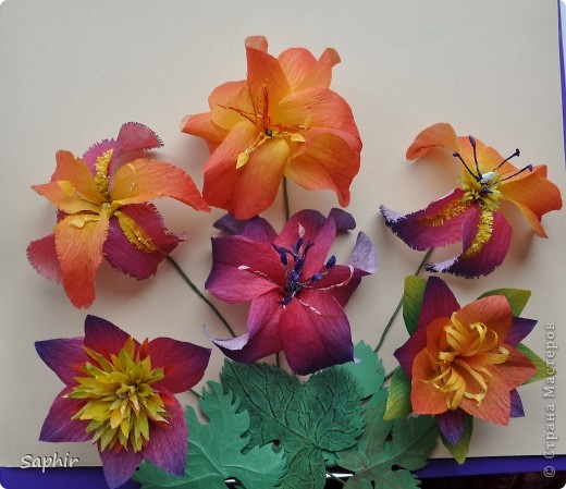 Поделка изделие Бумагопластика цветы из гофробумаги  мастер-класс Бумага гофрированная фото 2