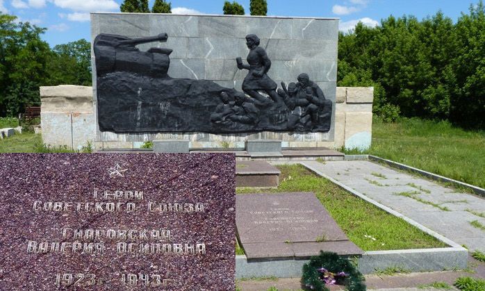 Подвиг, запечатлённый на холсте. В.Гнаровская война, вов, герой, подвиг, русский солдат