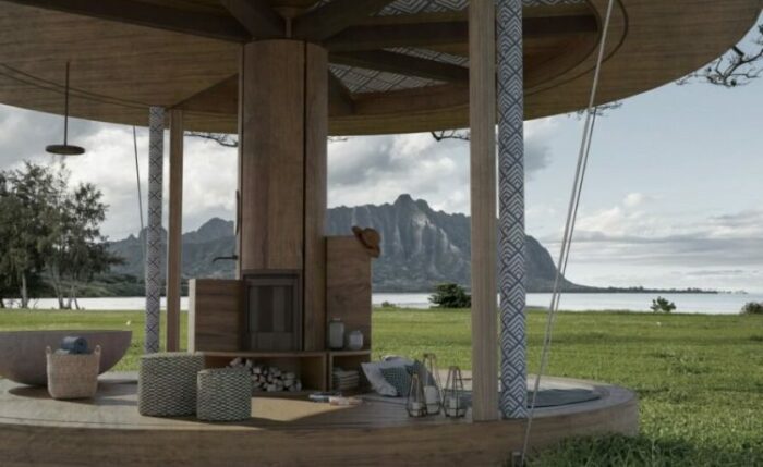 Так выглядит домик с открытыми стенами и скрытыми перегородками (концепт Casa Ojala'). | Фото: newatlas.com. Так выглядит домик с открытыми стенами и скрытыми перегородками (концепт Casa Ojala'). | Фото: newatlas.com.