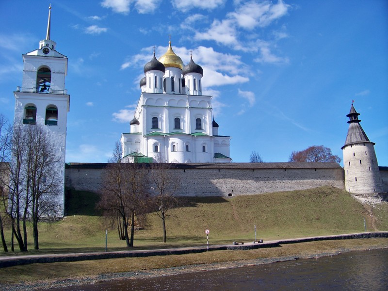 Троицкий собор Города России, Псковская область, красивые города, пейзажи, псков, путешествия, россия