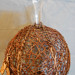 Decorative earring stand ,Glass and copper wire , up cycled found objects