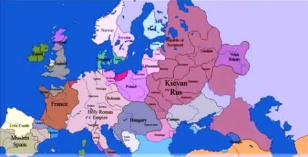 Как менялась Европа 1000 лет за пять минут !