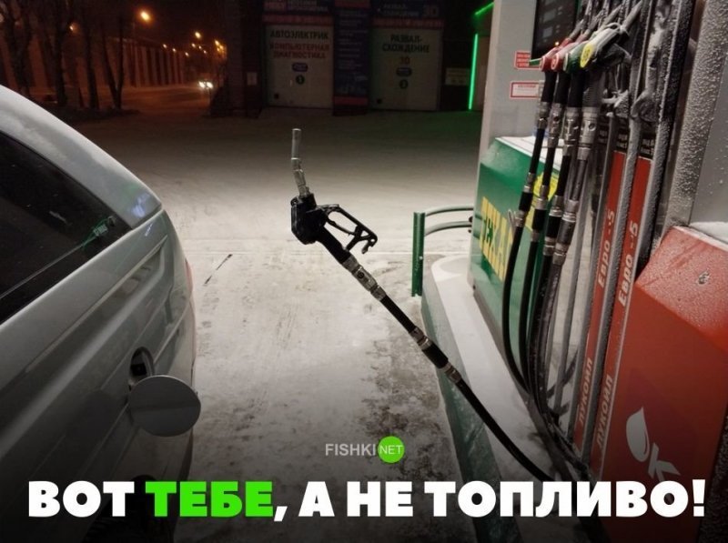 Вот тебе, а не топливо! Вот тебе, а не топливо! авто, автомобили, автоприкол, автоприколы, подборка, прикол, приколы, юмор