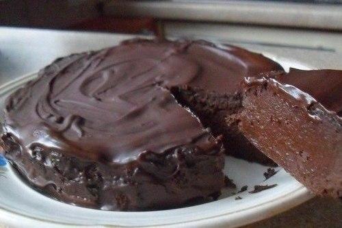 Шоколадный торт без муки и маргарина
