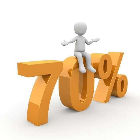 70% - не на все 70% - не на все