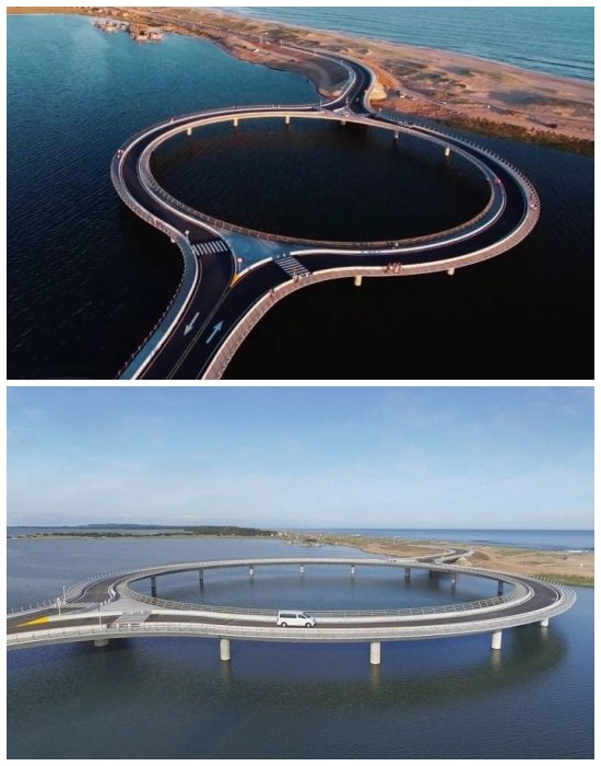 Круглый мост Round создан лишь для того, чтобы водители не превышали скорость (Уругвай). 10 мостов мира, конструкции которых приводят в восторг своей неординарностью и величием