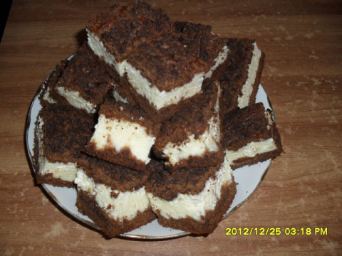 Пирог творожно-шоколадный