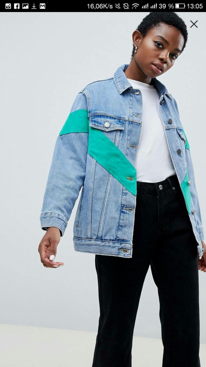 Джинсовка с шевроном (ASOS)