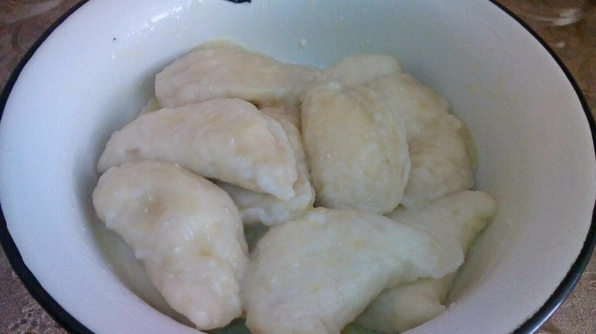 Готовые вареники