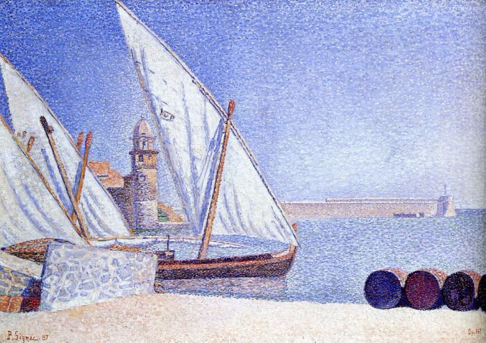 Коллиур, 1887. Автор: Поль Синьяк. Коллиур, 1887. Автор: Поль Синьяк.