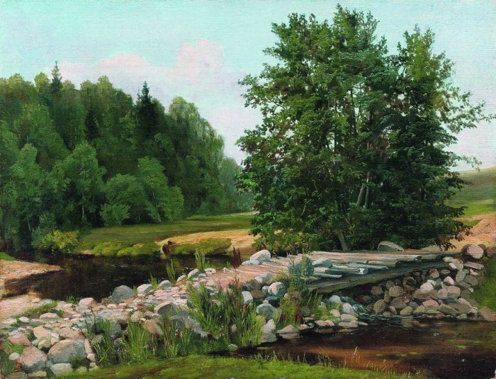 «Мостик через речку. Летний день» 1890-е «Мостик через речку. Летний день» 1890-е