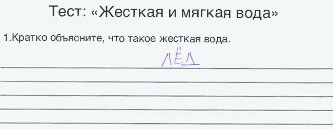 Школьники весьма прямолинейно ответили на вопросы в контрольных работах. И это заслуживает уважения!