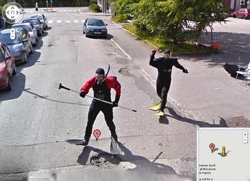 25 самых неожиданных снимков сервиса Google Street View