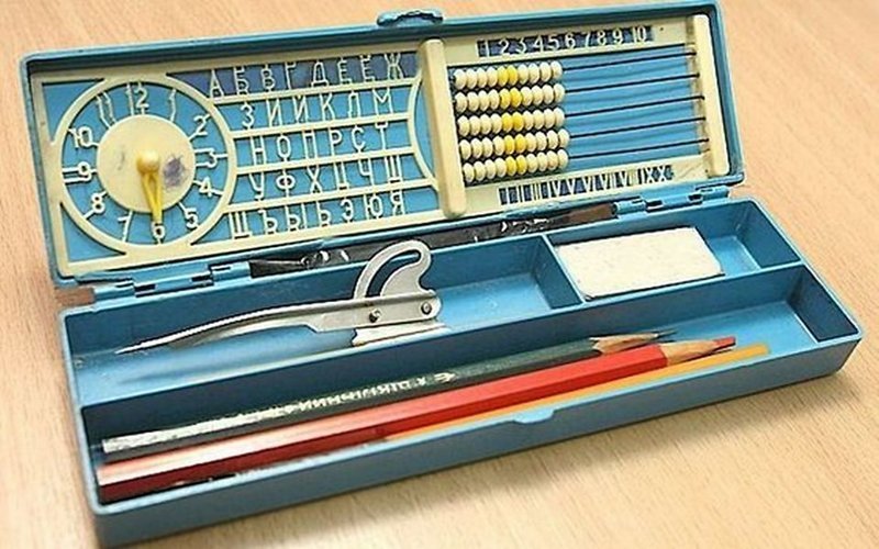 Школьный пенал Школьный пенал Вещи и механизмы, Приметы прошлого, СССР