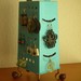 Unique Earring Stand,  Fun Surrealistic Style Retro Industrial Object,Turquoise , Re Purposed Cheese Grater