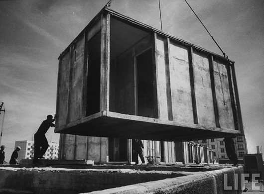 Как строили “хрущевки” в 1963 году Как строили “хрущевки” в 1963 году