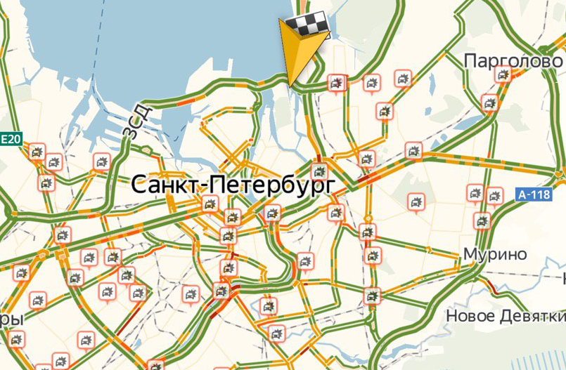 Гололедица и летняя резина спровоцировали огромное количество ДТП в Петербурге