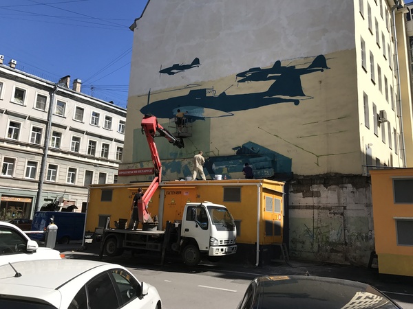 Новое граффити в Питере Санкт-Петербург, стрит-арт, граффити, художество, рисунок на стене, длиннопост