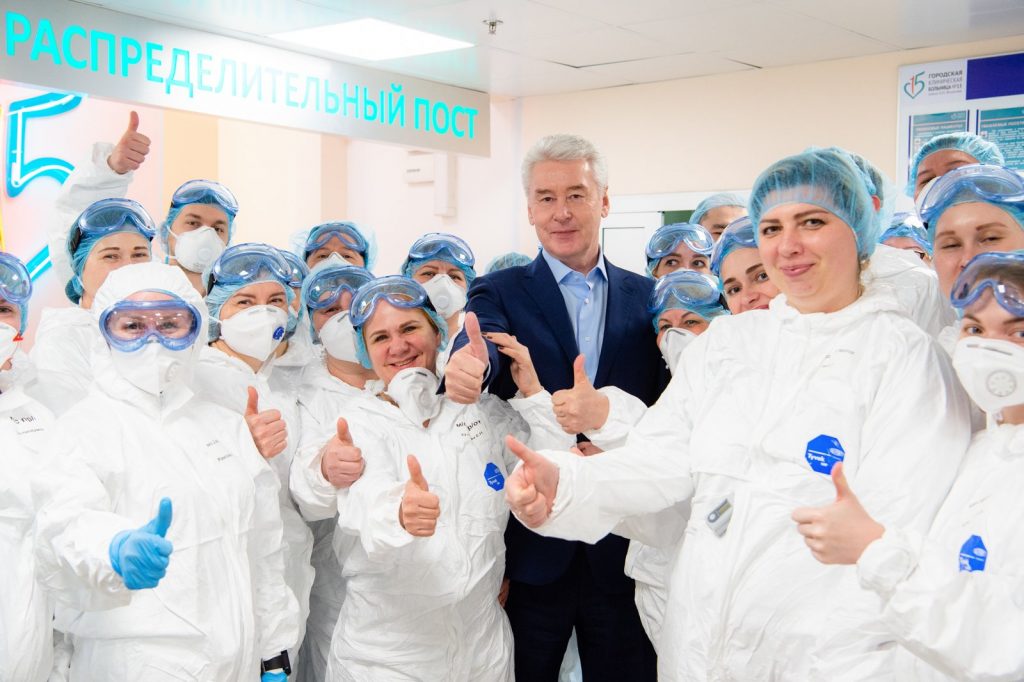 27 марта в обновлённой больнице побывал мэр Москвы Сергей Собянин/mos.ru