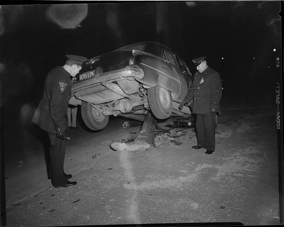 Фото подборка аварий на дорогах Америки в 1930—1950 годах