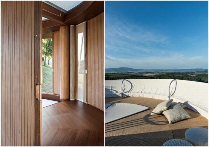 Скользящие по рельсам стены помогут создать закрытое пространство или обеспечат панорамный обзор (концепт Casa Ojala'). Скользящие по рельсам стены помогут создать закрытое пространство или обеспечат панорамный обзор (концепт Casa Ojala').