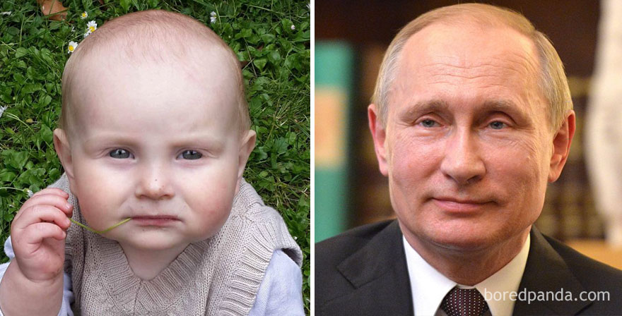 Малыши, неожиданно похожие на известных людей