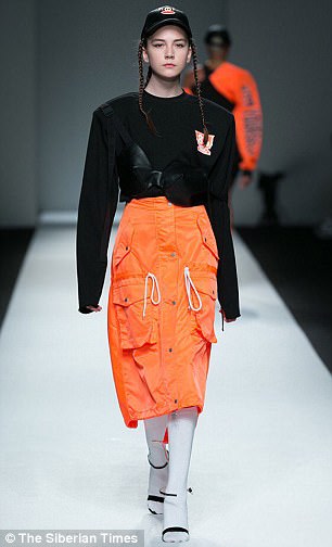 Vlada Dzyuba during the fashion show in Shanghai