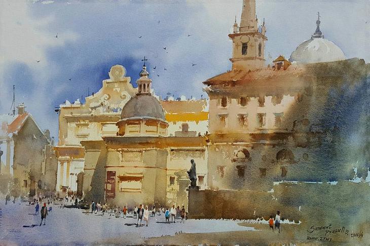 äþÃâþ Indian Watercolor Painting.