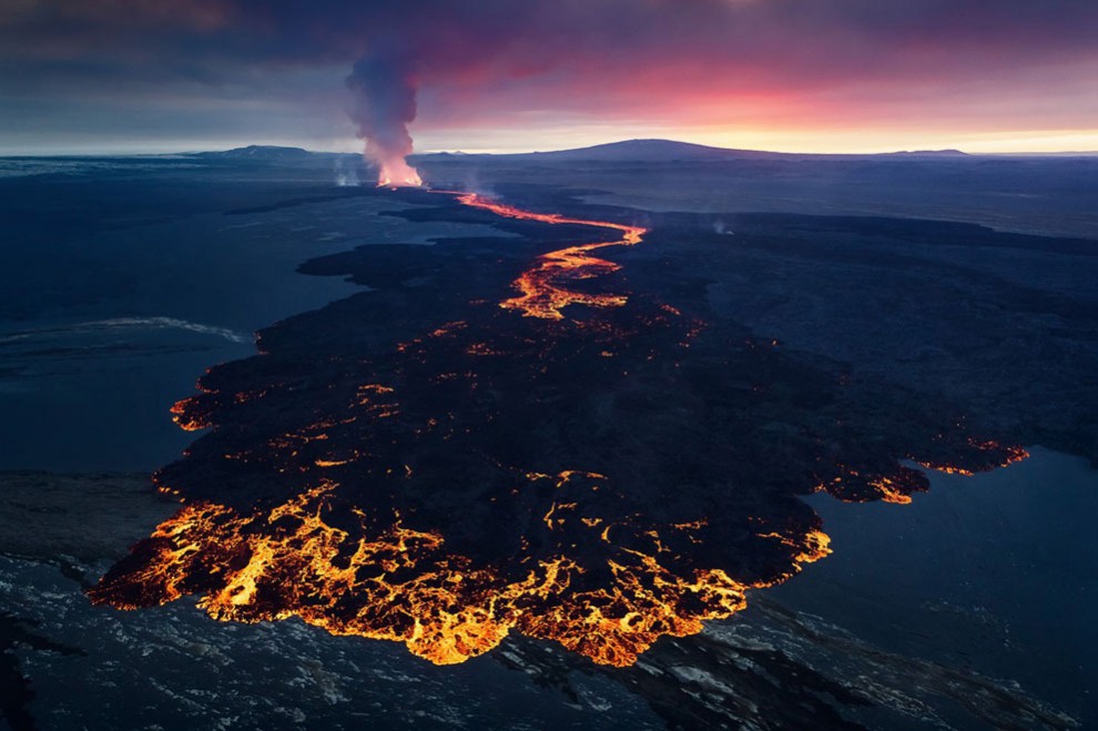 Vulcão na Islândia Holuhraun