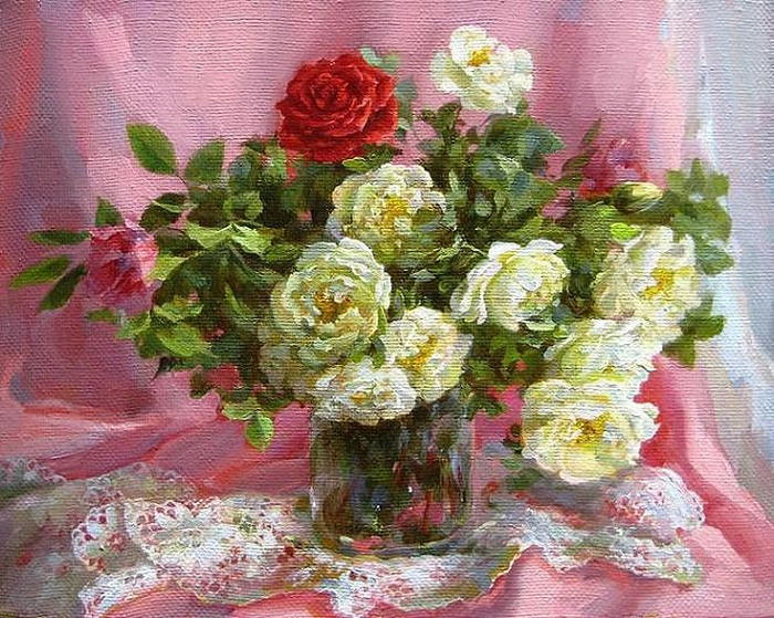 Розы. Автор: Екатерина Калиновская. Розы. Автор: Екатерина Калиновская.