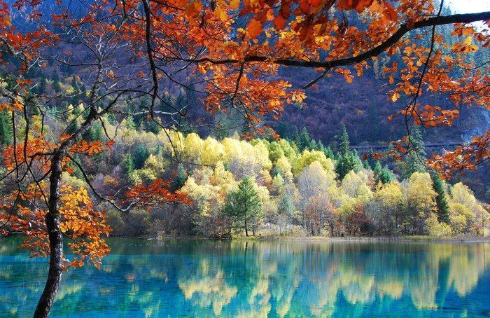 Озеро Пяти цветов – красота, которую редко встретишь китай, природа, озеро, Пять цветов, красота