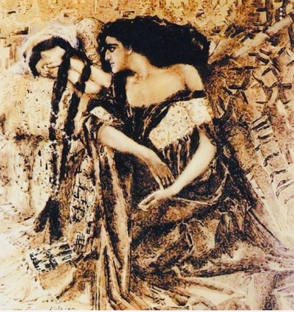 Михаил Врубель. Тамара и Демон, 1891 г. Михаил Врубель. Тамара и Демон, 1891 г.