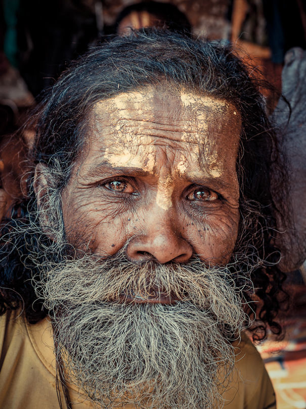 Фейс-арт индийских монахов Фейс-арт индийских монахов индия, искусство, креатив, лица