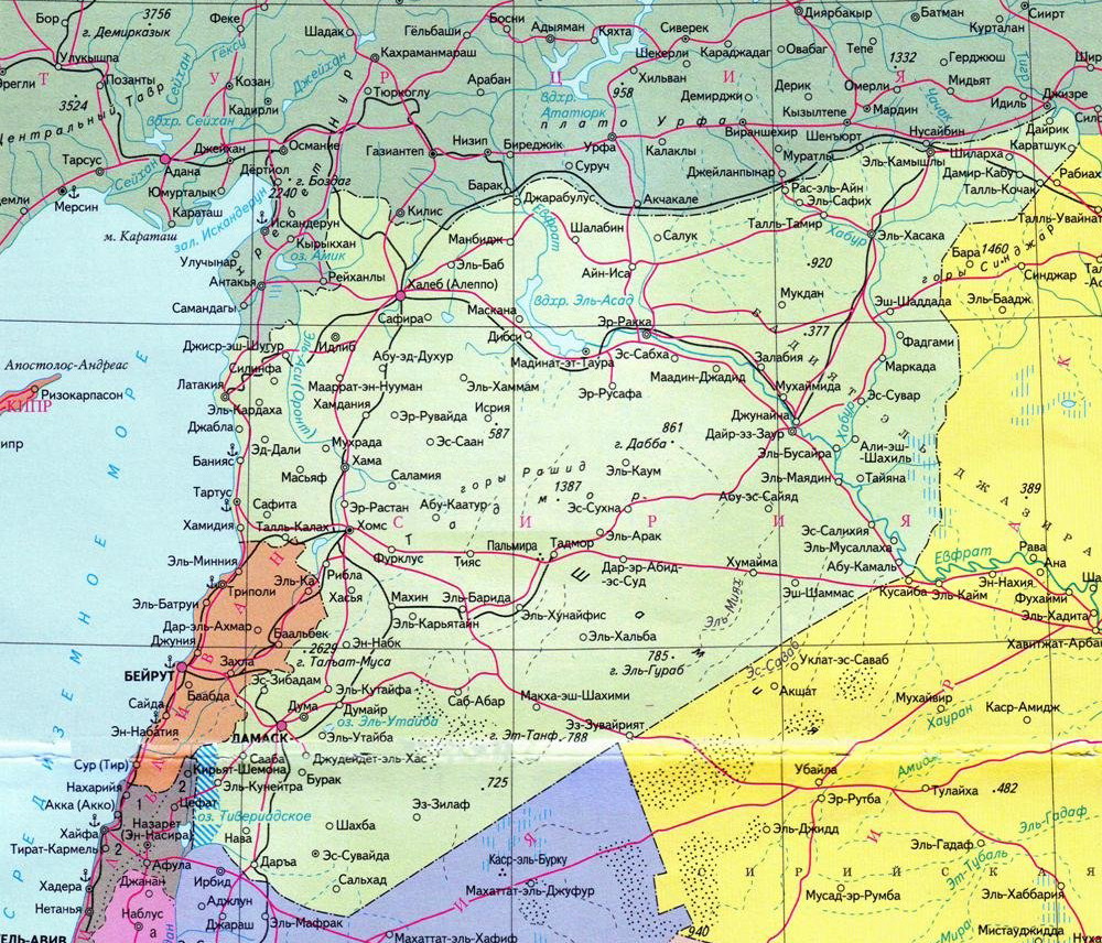 Покажите где находится сирия Покажите где находится сирия