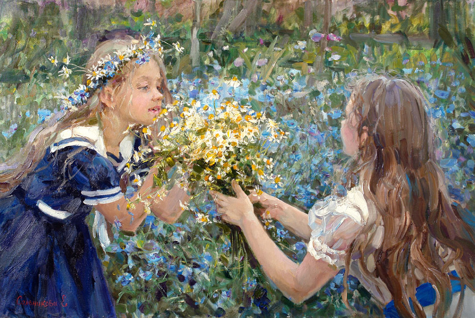 МАЛЕНЬКОЕ СОЛНЦЕ НА МОЕЙ ЛАДОШКЕ...РОМАШКИ В ЖИВОПИСИ. МАЛЕНЬКОЕ СОЛНЦЕ НА МОЕЙ ЛАДОШКЕ...РОМАШКИ В ЖИВОПИСИ.