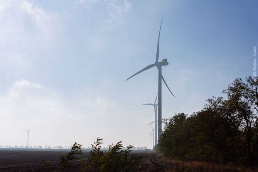 Украина, Экскурсия, фоторепортаж, ветроэлектростанция