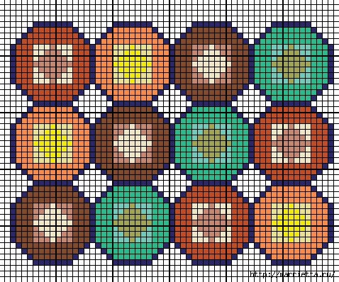 Геометрическая вышивка крестом схемы фигур Геометрическая вышивка крестом схемы фигур