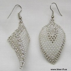 Серьги листики мастер-класс