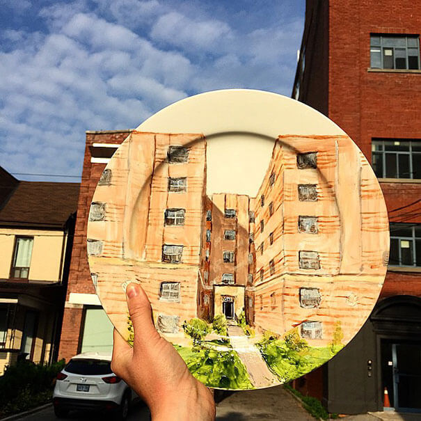 Невероятно реалистичные рисунки на тарелках художницы Жаклин Пуарэ