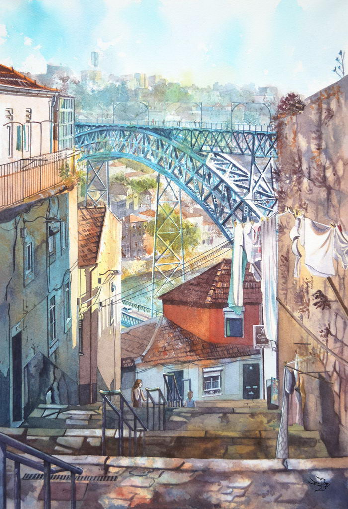 Португалия в рисунках Виктории Кравченко