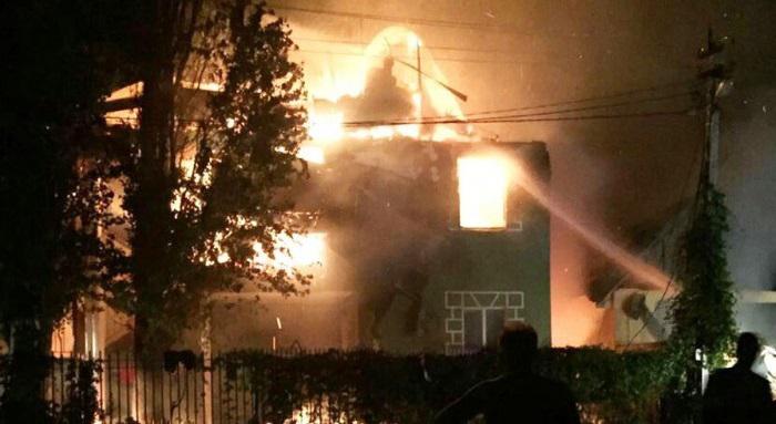 Пожар в детском лагере в Одессе Пожар в детском лагере в Одессе
