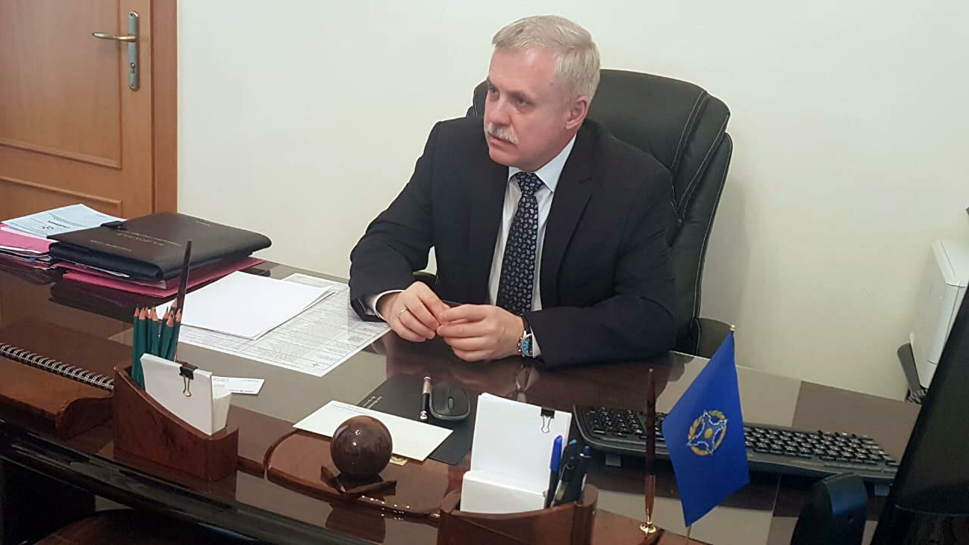 Генеральный секретарь ОДКБ Станислав Зась Генеральный секретарь ОДКБ Станислав Зась - РИА Новости, 1920, 14.01.2022